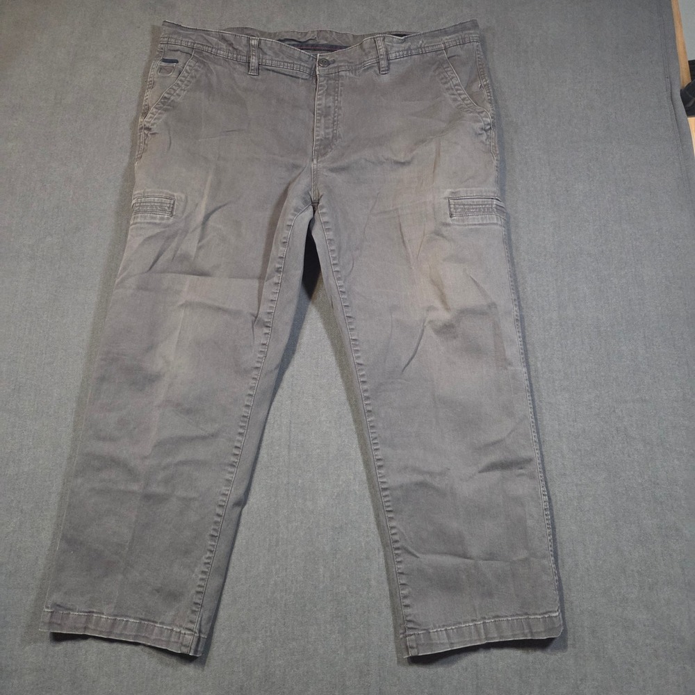Weatherproof Cargo Pants Mens 42x30 Gray Straight Leg Cotton Stretch Utility